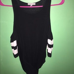 Cold shoulder bodysuit